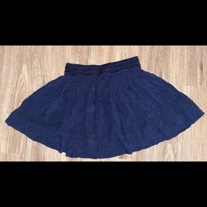 Aeropostale Juniors Navy Blue Skirt